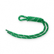 Porte-cl&eacute;s paracorde Vert-blanc