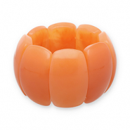 Bracelets en résine Orange flamme