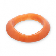 Bracelets jonc en résine Orange flamme