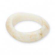 Bracelets jonc en résine Blanc cassé-beige