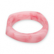 Bracelets jonc en résine Rose