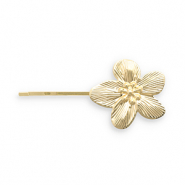 Accessoires pour cheveux epingle à cheveux fleur Doré