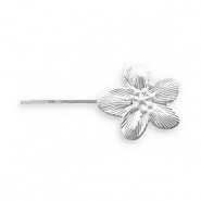 Accessoires pour cheveux epingle à cheveux fleur Argenté