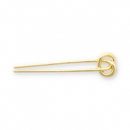 Accessoires pour cheveux bbarrette française nœud Doré