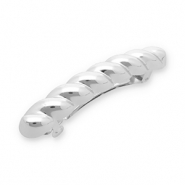 Accessoires pour cheveux barrette torsadé Argenté