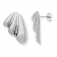 Boucles d'oreilles / puces en acier Inox Argenté