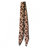 Bandana foulard avec imprimé léopard Marron clair-marron-noir