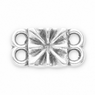 Breloques en métal DQ connecteur Argenté antique (sans nickel)