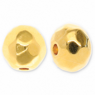 Perles en m&eacute;tal DQ facett&eacute;e 6mm Dor&eacute; (sans nickel)