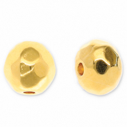 Perles en m&eacute;tal DQ facett&eacute;e 4mm Dor&eacute; (sans nickel)