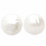 Imitations perles d’eau douce rond Blanc