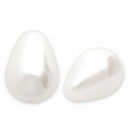 Imitations perles d’eau douce goutte Blanc