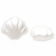 Imitations perles d’eau douce coquille Blanc