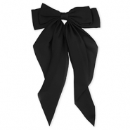 Accessoires pour cheveux barrette avec nœud Noir