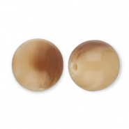 Perles en résine 12mm Camel-marron clair