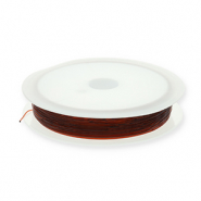 Fil élastique 0.5mm Marron