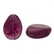 Perles acryliques goutte Aubergine