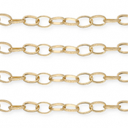 Apprêts en aluminium chaîne maille jaseron maille forçat Doré