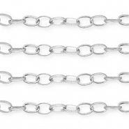 Apprêts en aluminium chaîne maille jaseron maille forçat Argenté