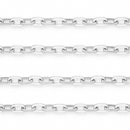 Apprêts en aluminium chaîne maille jaseron maille forçat Argenté