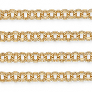 Apprêts en aluminium chaîne maille jaseron maille double Doré