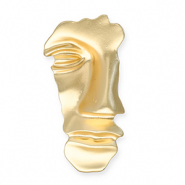 Broches accroche-regard avec anneau visage Doré