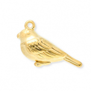 Breloques en acier Inox oiseau Doré