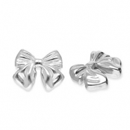 Perles en acier Inox n&oelig;ud Argent&eacute;
