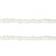 Perles d'eau douce nugget Blanc naturel