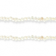 Perles d'eau douce nugget Blanc naturel