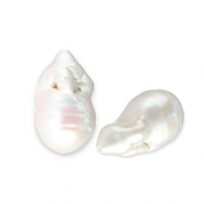 Perles d'eau douce Blanc naturel