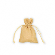 Sachet à bijoux avec pailletes Doré