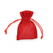 Sachet à bijoux avec pailletes Rouge