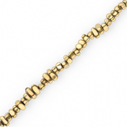 Perles hématites Doré