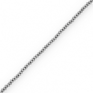 Perles hématites rondelles Argenté