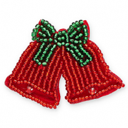Broches cloches de Noël Rouge-vert