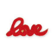 Broches "Love" Rouge-doré