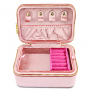 BY31® Boîte à bijoux velours Rose vintage-fuchsia