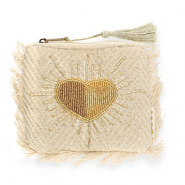 BY31® Trousse cœur Beige-doré
