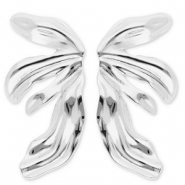 Boucles d'oreilles / puces en acier Inox ailes Argenté