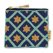 BY31® Trousse étoiles Bleu foncé-bleu sarcelle clair-doré