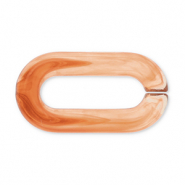 Chaîne en acrylique 20 mm maillons séparés Orange
