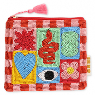 BY31® Trousse collage Rouge-rose clair-multicolore