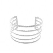Bracelets en acier Inox jonc Argenté