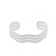 Bracelets en acier Inox jonc Argenté