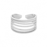 Bagues en acier Inox Argenté