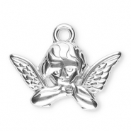 Breloques en acier Inox ange Argenté