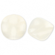Perles acryliques organique Blanc cassé