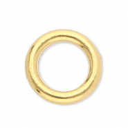 Apprêts en acier inox anneau fermé 5 mm Doré