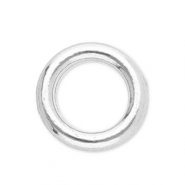 Apprêts en acier inox anneau fermé 5 mm Argenté